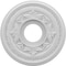 Ekena Millwork 13 in OD x 3 1/2 in ID x 3/4 in P Baltimore Thermoformed PVC Ceiling Medallion Fits Canopies up to 5 1/4 in CMP13BA - alternate 1